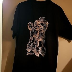 Tango Hotel Poodle Men LG Black tee. Great condition heavyweight